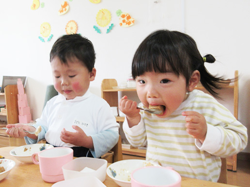 おやつ、帰りの準備