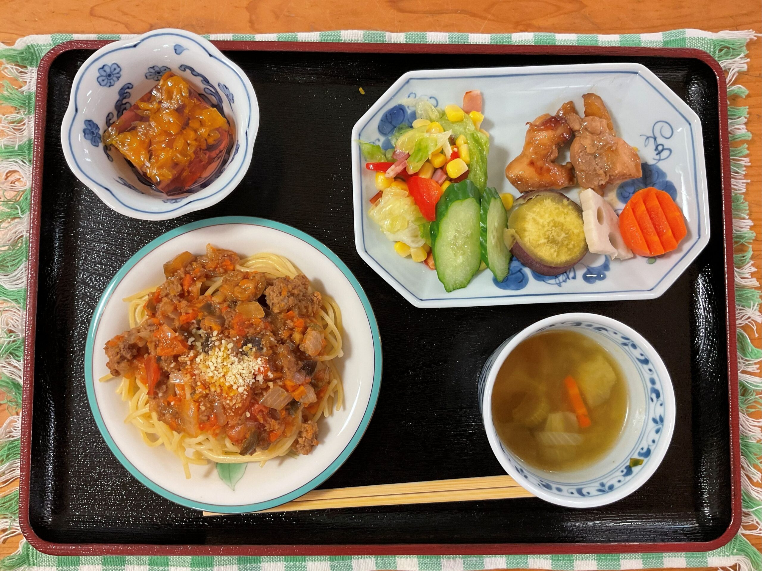 10月 親子ふれあい子ども食堂🍄【なすのミートスパゲティ】