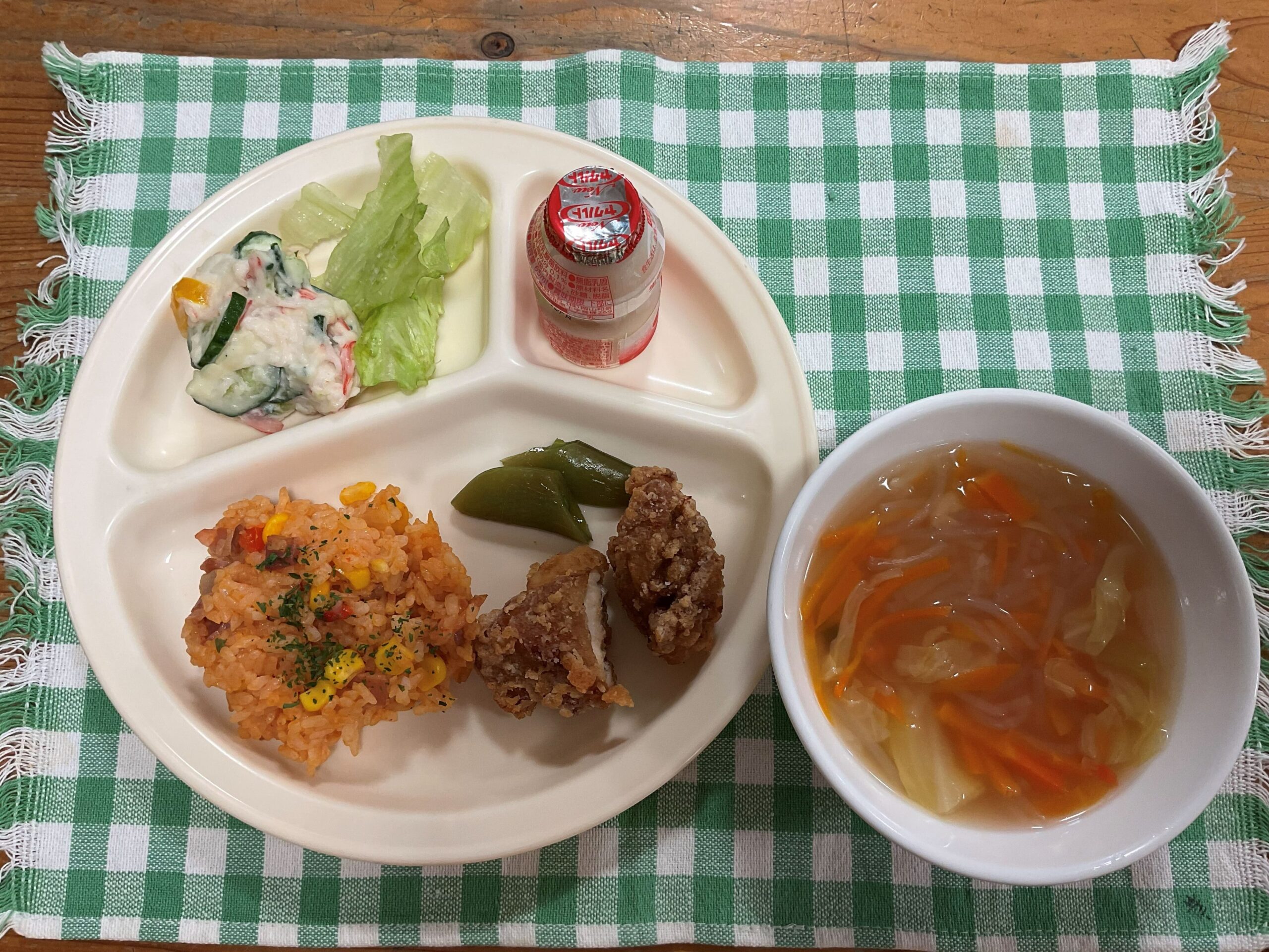 4月　お誕生会レシピ🌸　「鶏のから揚げ」