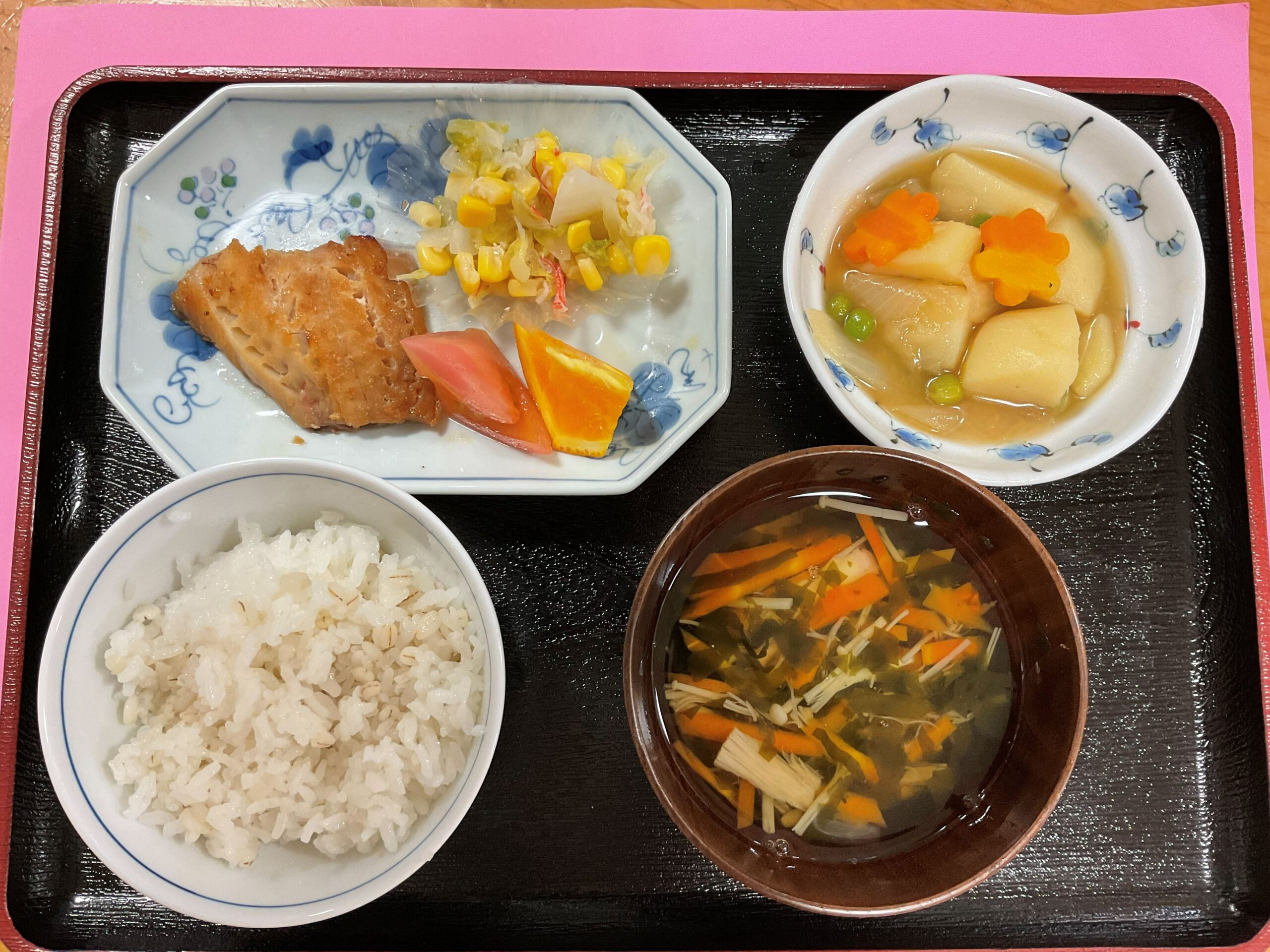 ４月　親子ふれあい食堂🌷　「魚の照り焼き」